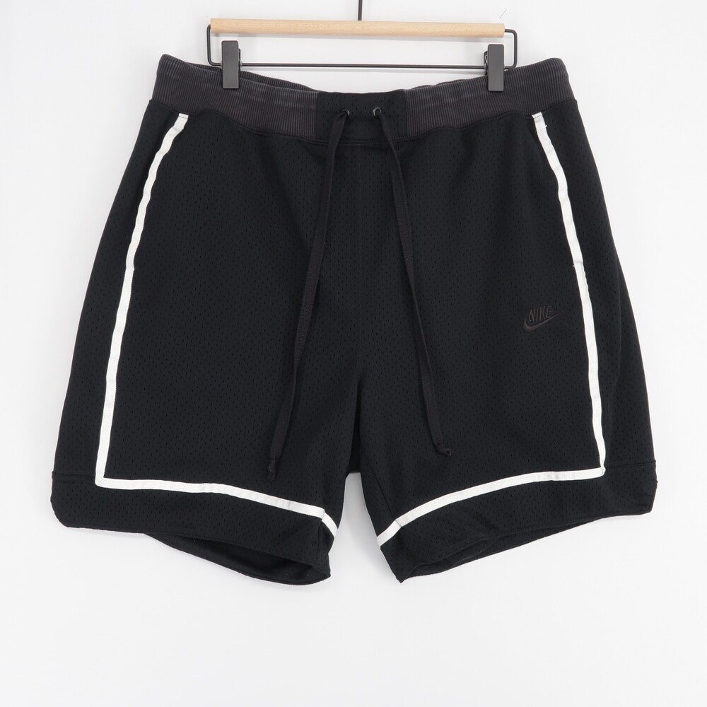 Nike Statement Shorts Mens XL Black Basketball Mesh Drawstring Loose Fit